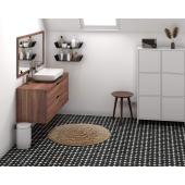 furdoszoba pult matt modern design fekete feher csempe kezzel rajzolt loft fiatalos konyhaburkolat furdoszoba burkolat hidegburkolat burkolas formavivendi lakberendezes.jpg